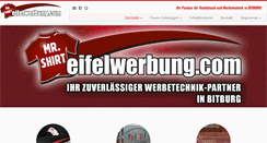 Desktop Screenshot of eifelwerbung.com