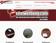 Tablet Screenshot of eifelwerbung.com